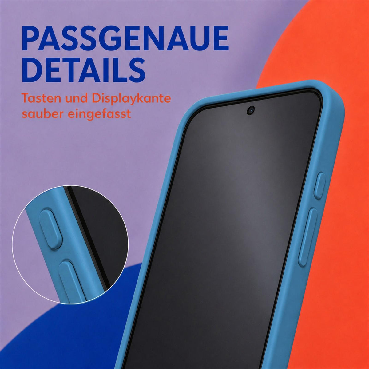 Google Pixel 9 Pro Silicone Pro Silikon Hülle Marineblau – Detailansicht 3