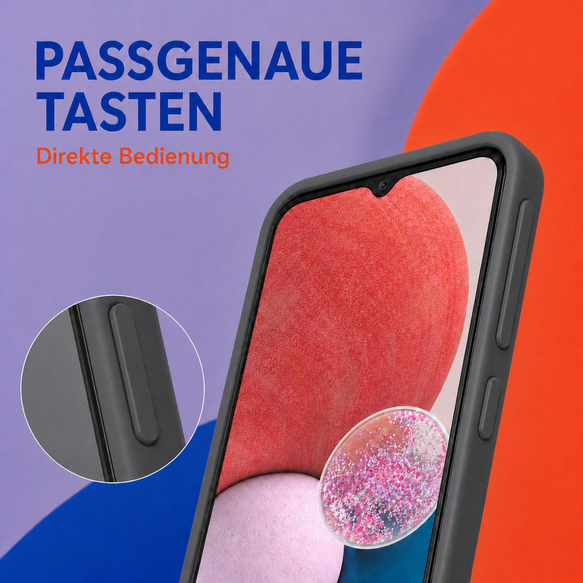 Samsung Galaxy A13 4G - Silikon Hülle Soft-Touch Anthrazit