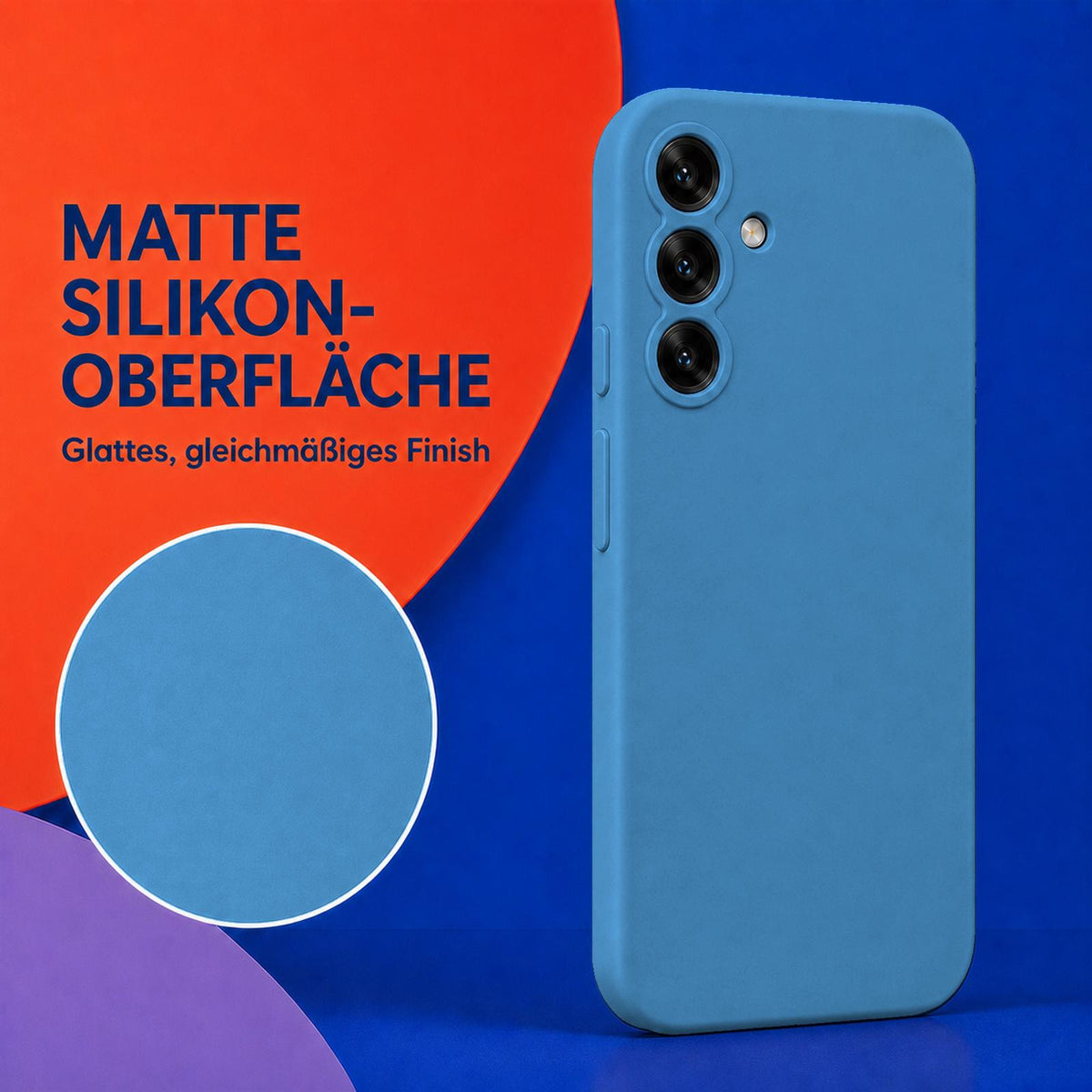 Samsung Galaxy A16 4G/5G - Silikon Hülle Soft-Touch Marineblau