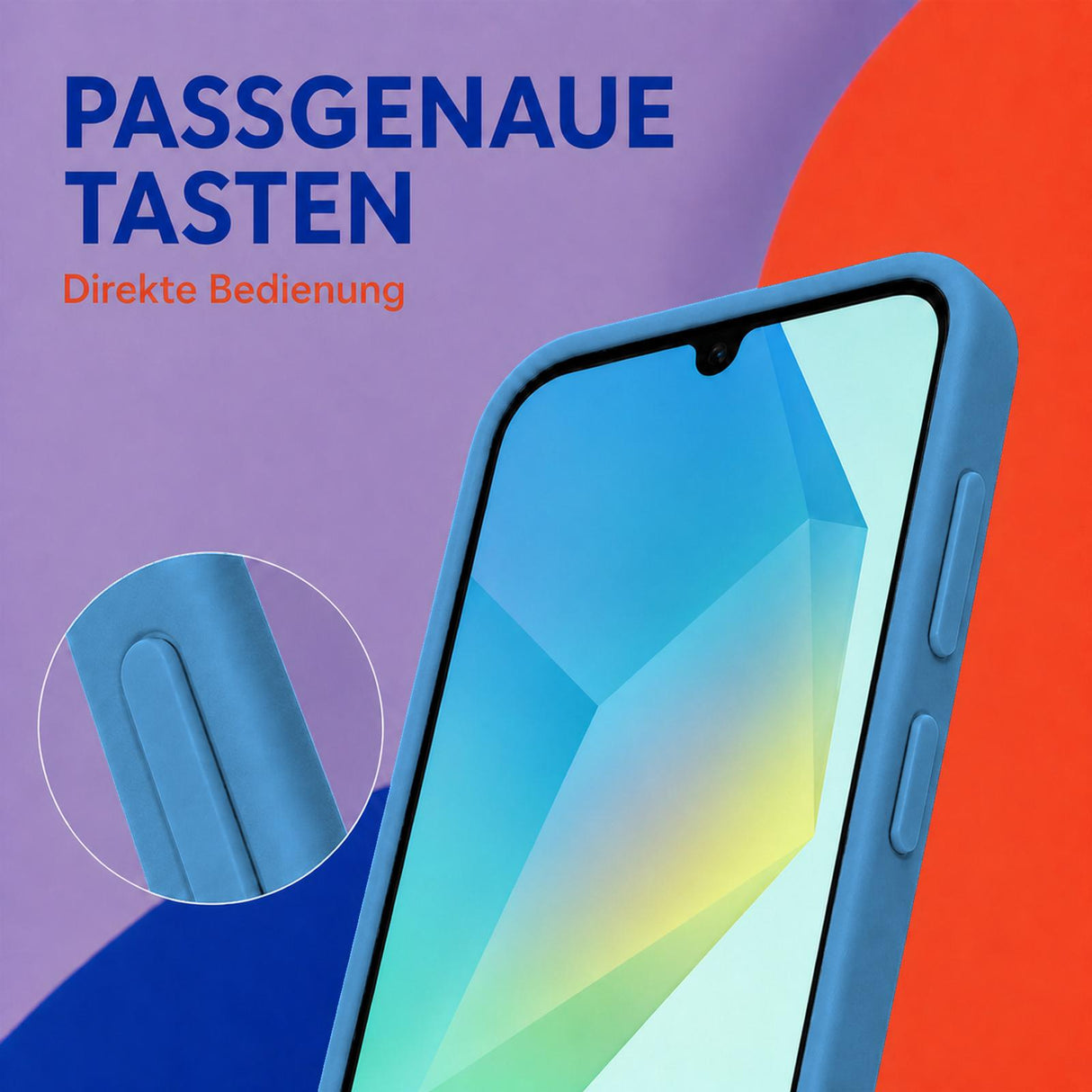 Samsung Galaxy A16 4G/5G - Silikon Hülle Soft-Touch Marineblau