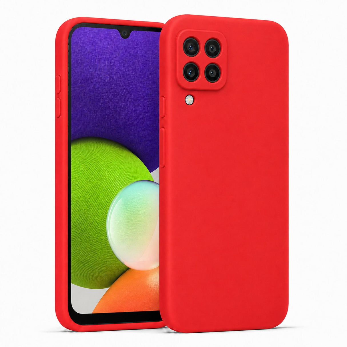 Samsung Galaxy A22 4G - Silikon Hülle Soft-Touch Rot