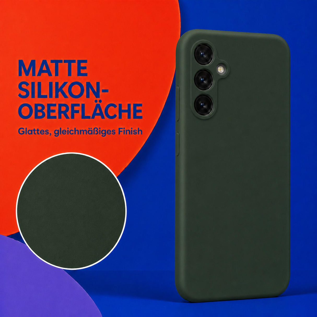 Samsung Galaxy A55 5G - Silikon Hülle Soft-Touch Tannengrün