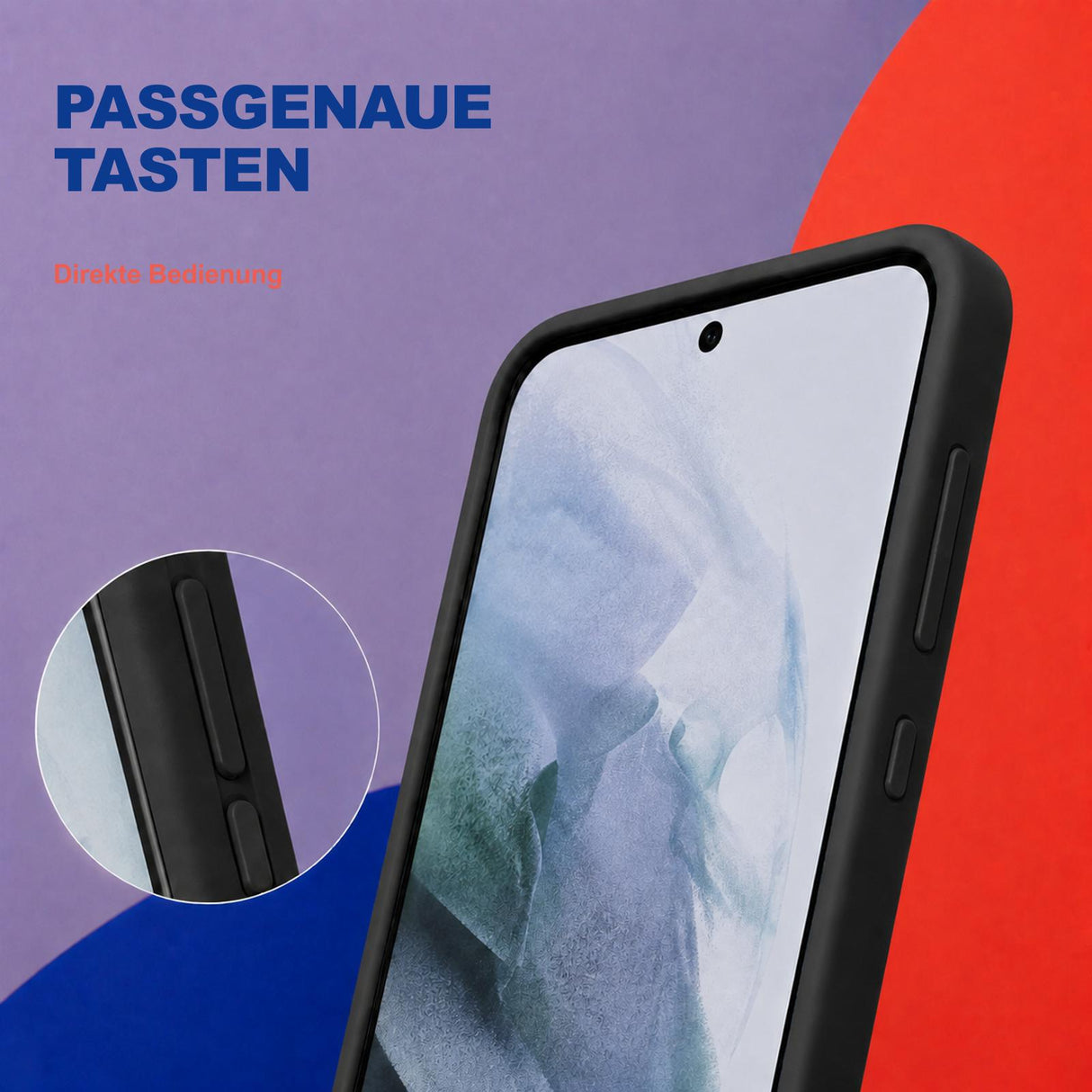 Samsung Galaxy S21 - Silikon Hülle Soft-Touch Schwarz