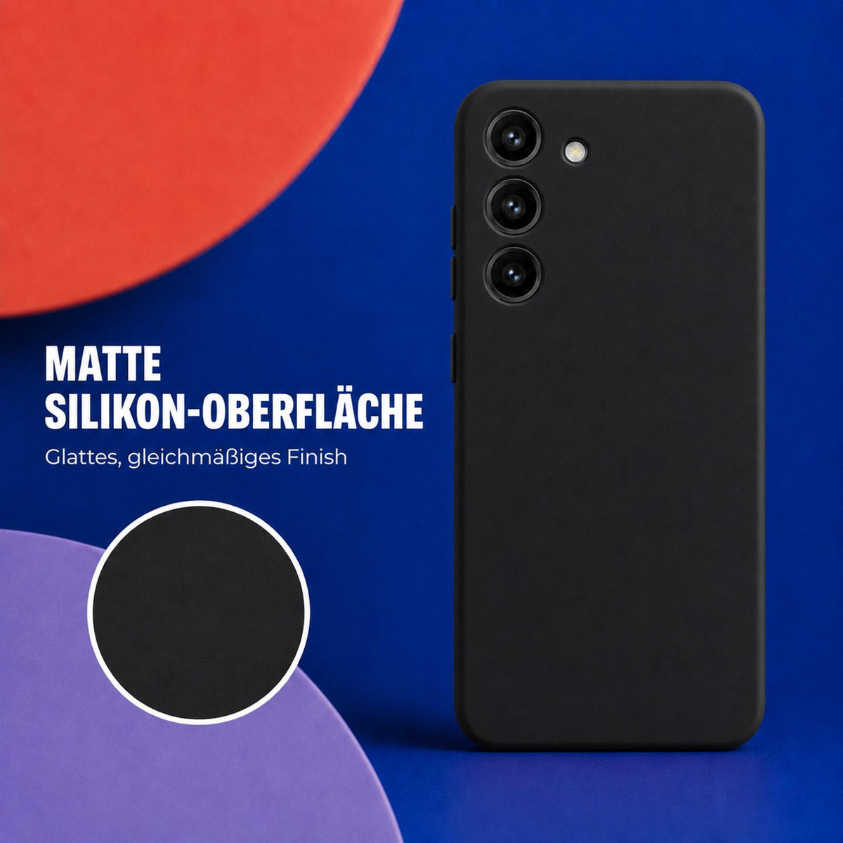 Samsung Galaxy S23 - Silikon Hülle Soft-Touch Schwarz