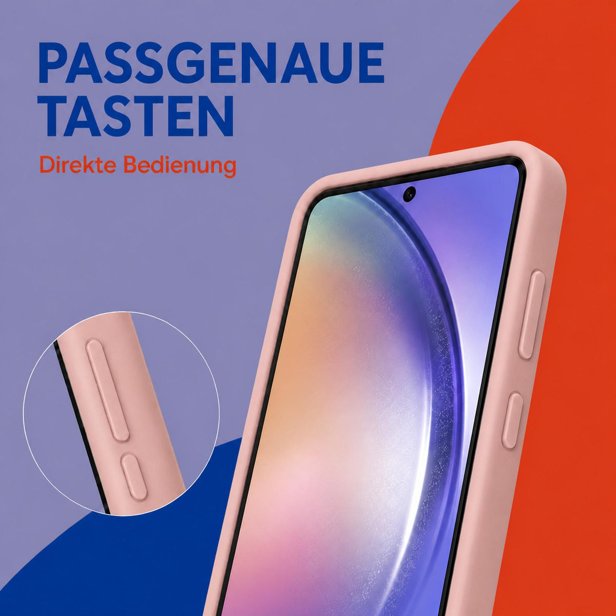 Samsung Galaxy S25 - Silikon Hülle Soft-Touch Altrosa