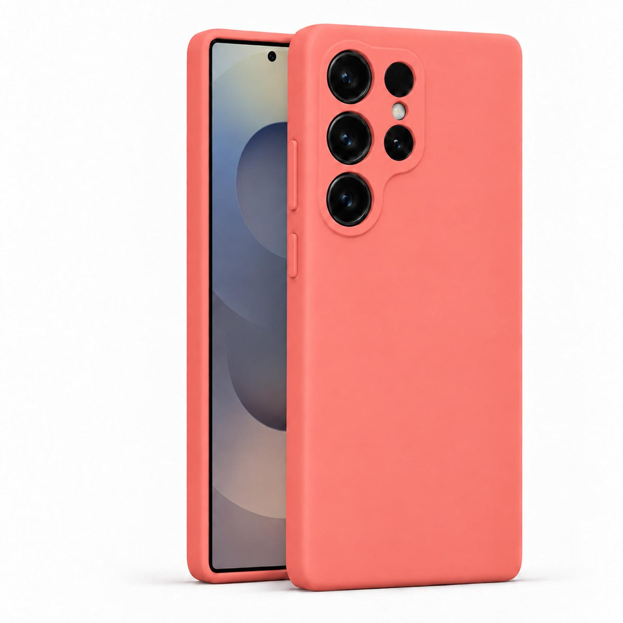 Samsung Galaxy S25 Ultra - Silikon Hülle Soft-Touch Korallenrot