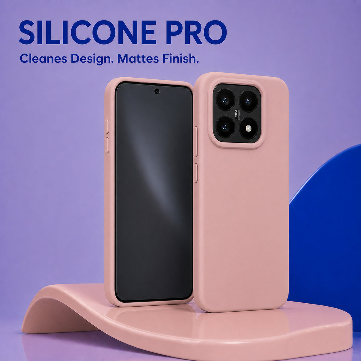 Xiaomi 14 Silicone Pro Silikon Hülle Altrosa – Detailansicht 5