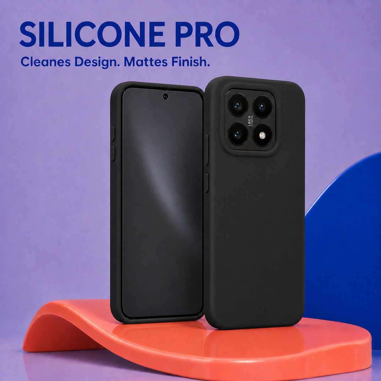 Xiaomi 14 Silicone Pro Silikon Hülle Schwarz – Detailansicht 5