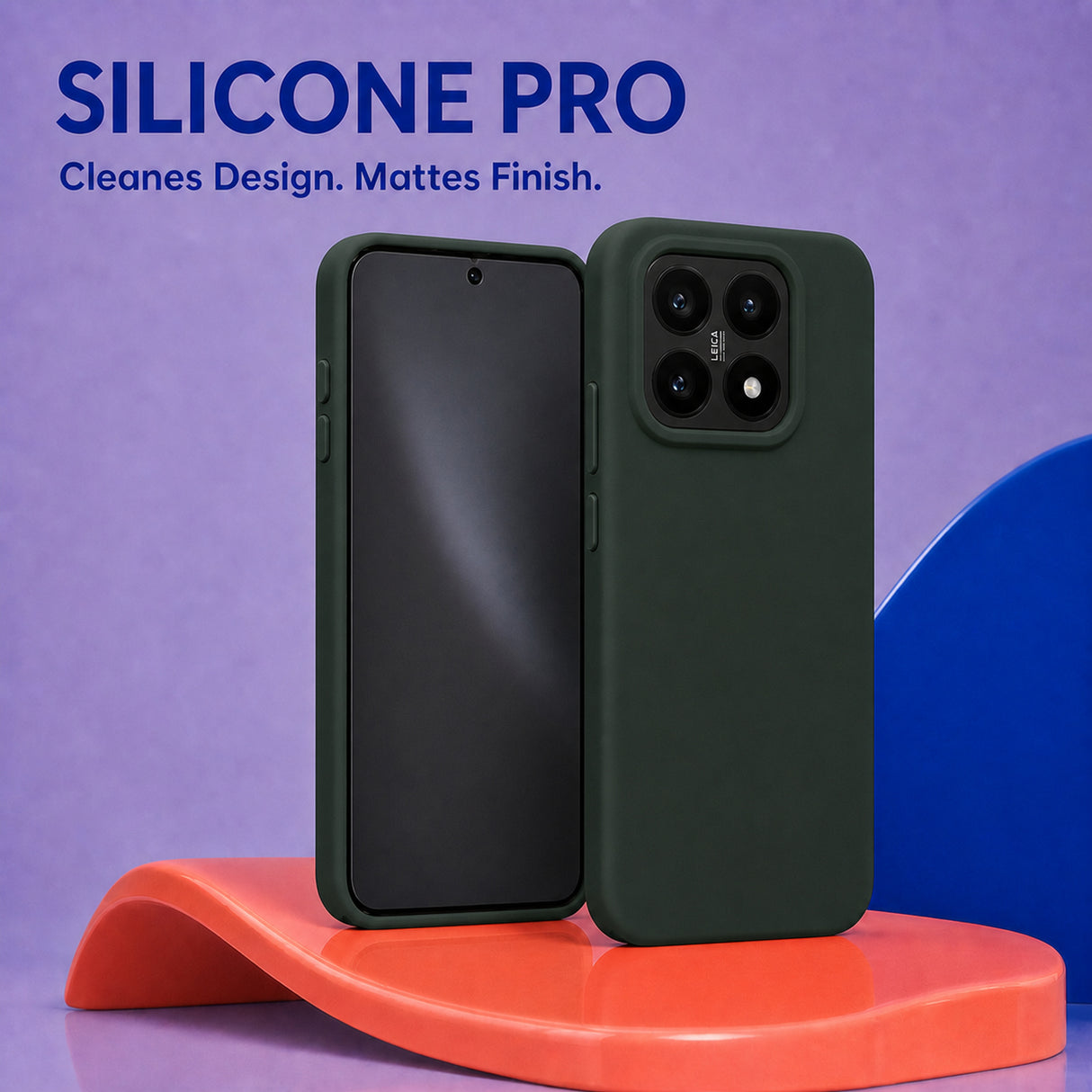 Xiaomi 14 Silicone Pro Silikon Hülle Tannengrün – Detailansicht 5