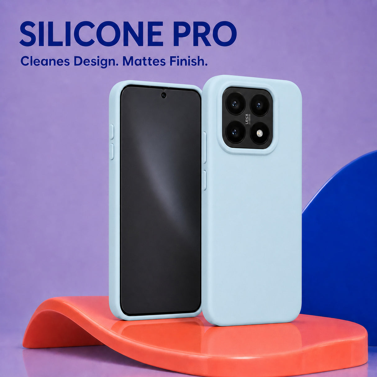 Xiaomi 14 Silicone Pro Silikon Hülle Wolkenblau – Detailansicht 5