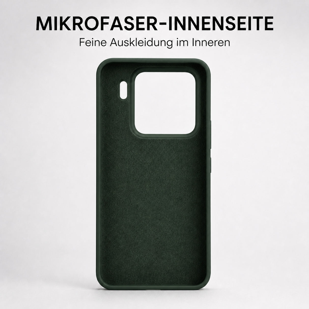 Xiaomi 15 Silicone Pro Silikon Hülle Tannengrün – Detailansicht 4