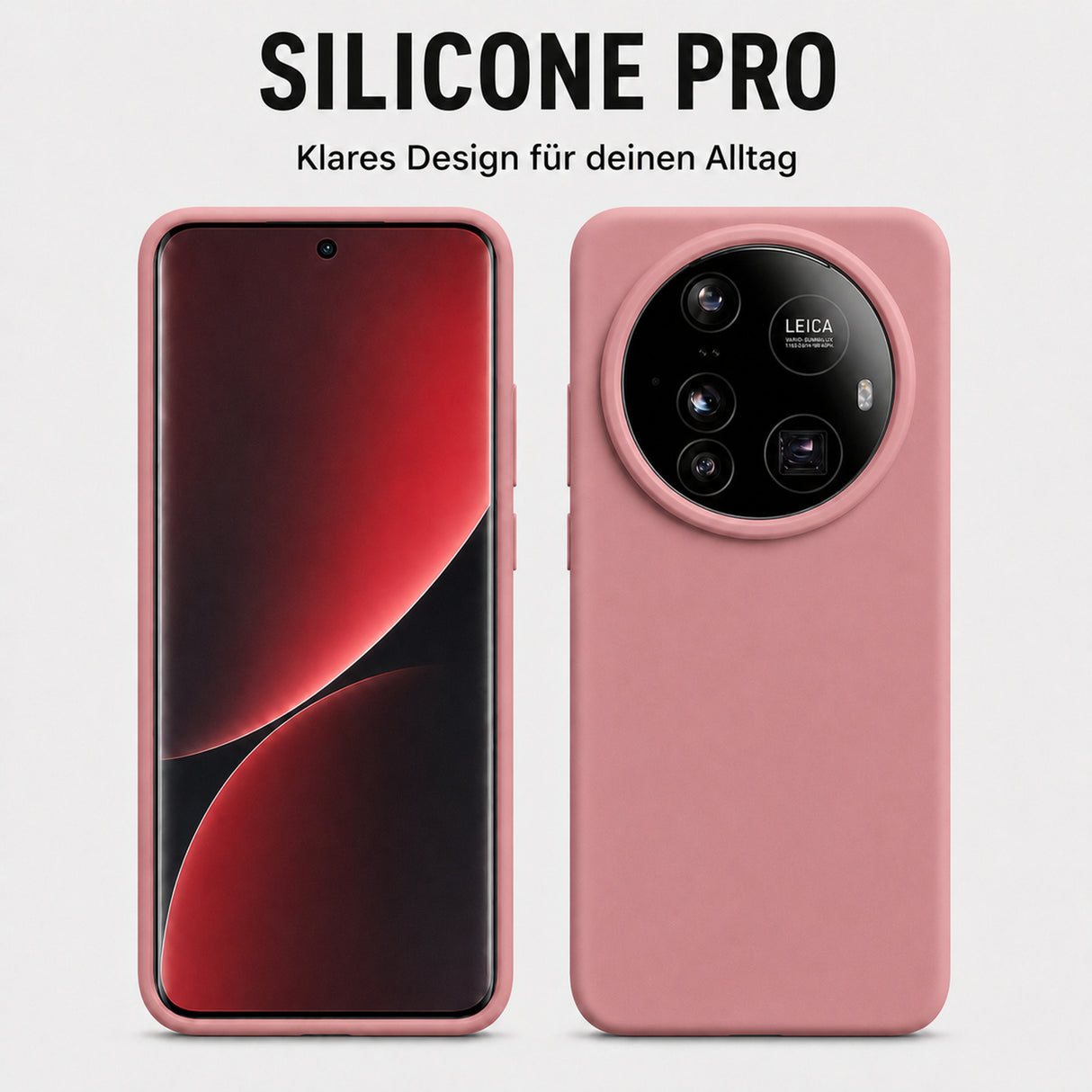 Xiaomi 15 Ultra Silicone Pro Silikon Hülle Altrosa – Detailansicht 5