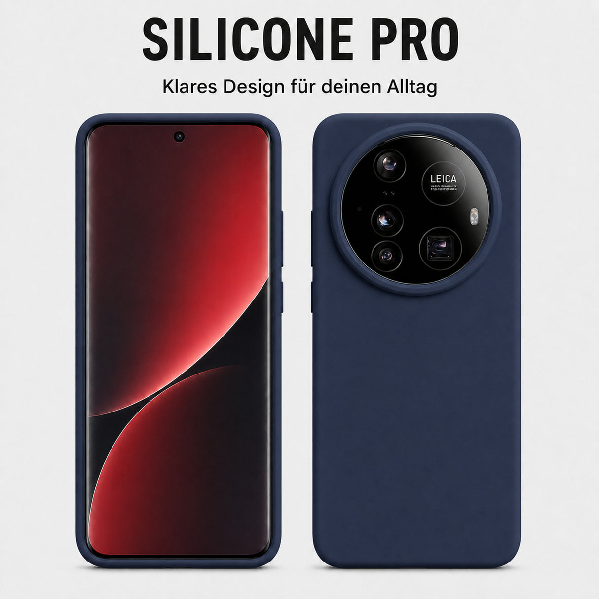 Xiaomi 15 Ultra Silicone Pro Silikon Hülle Marineblau – Detailansicht 5