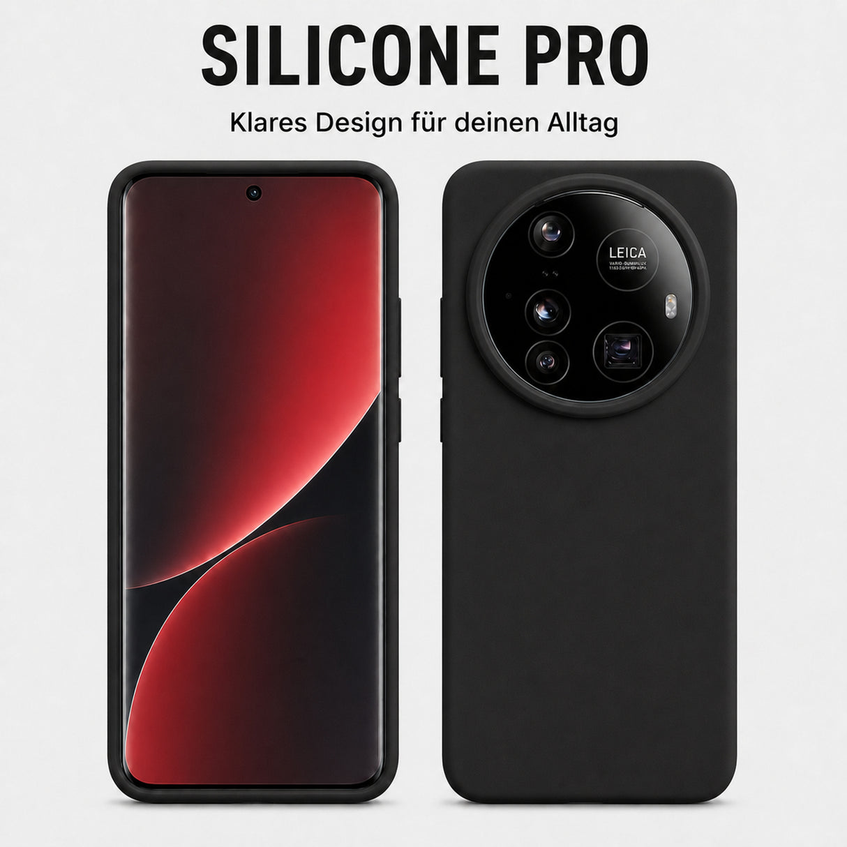 Xiaomi 15 Ultra Silicone Pro Silikon Hülle Schwarz – Detailansicht 5