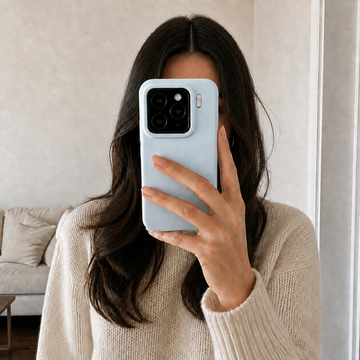 Xiaomi 15 Silicone Pro Silikon Hülle Wolkenblau – Detailansicht 6