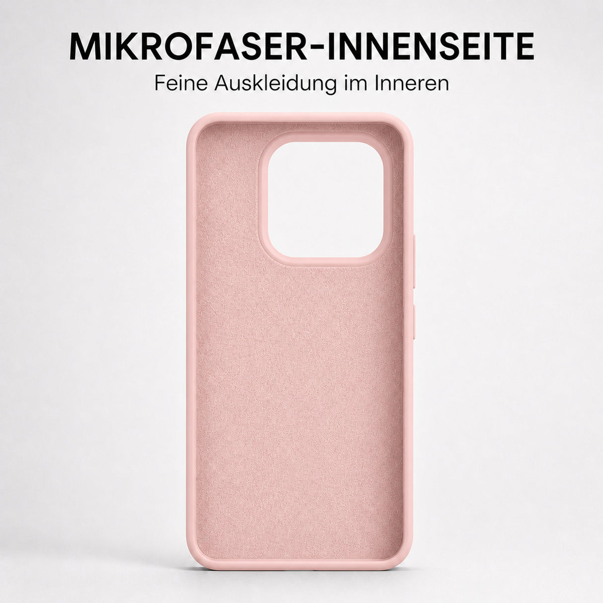 Xiaomi 15T Silicone Pro Silikon Hülle Altrosa – Detailansicht 4