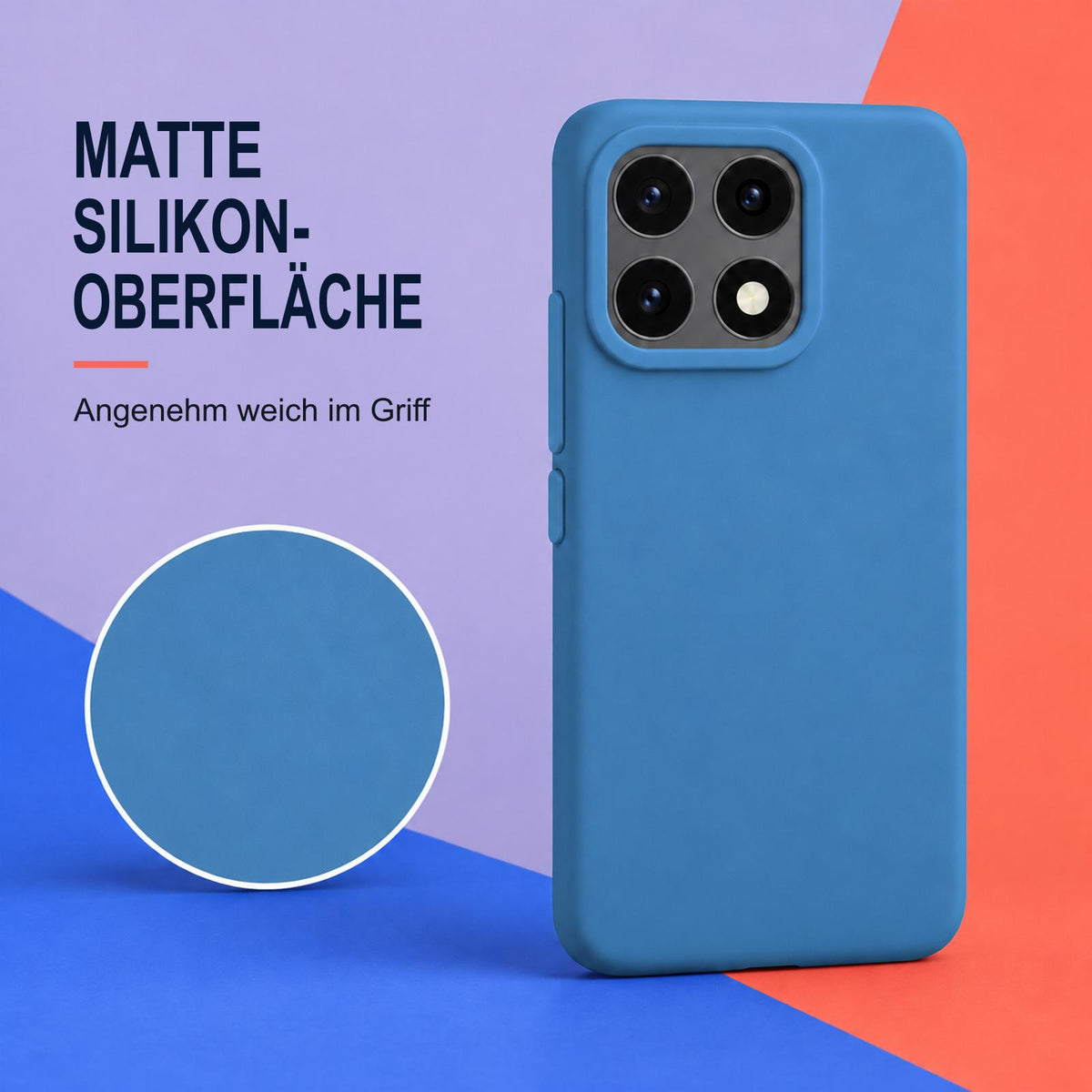 Xiaomi 15T Silicone Pro Silikon Hülle Marineblau – Detailansicht 1