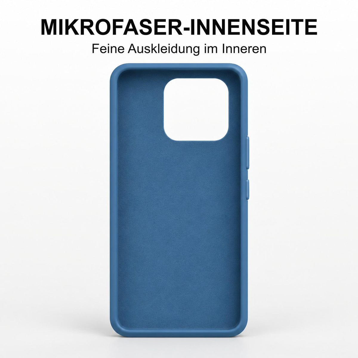 Xiaomi 15T Silicone Pro Silikon Hülle Marineblau – Detailansicht 4