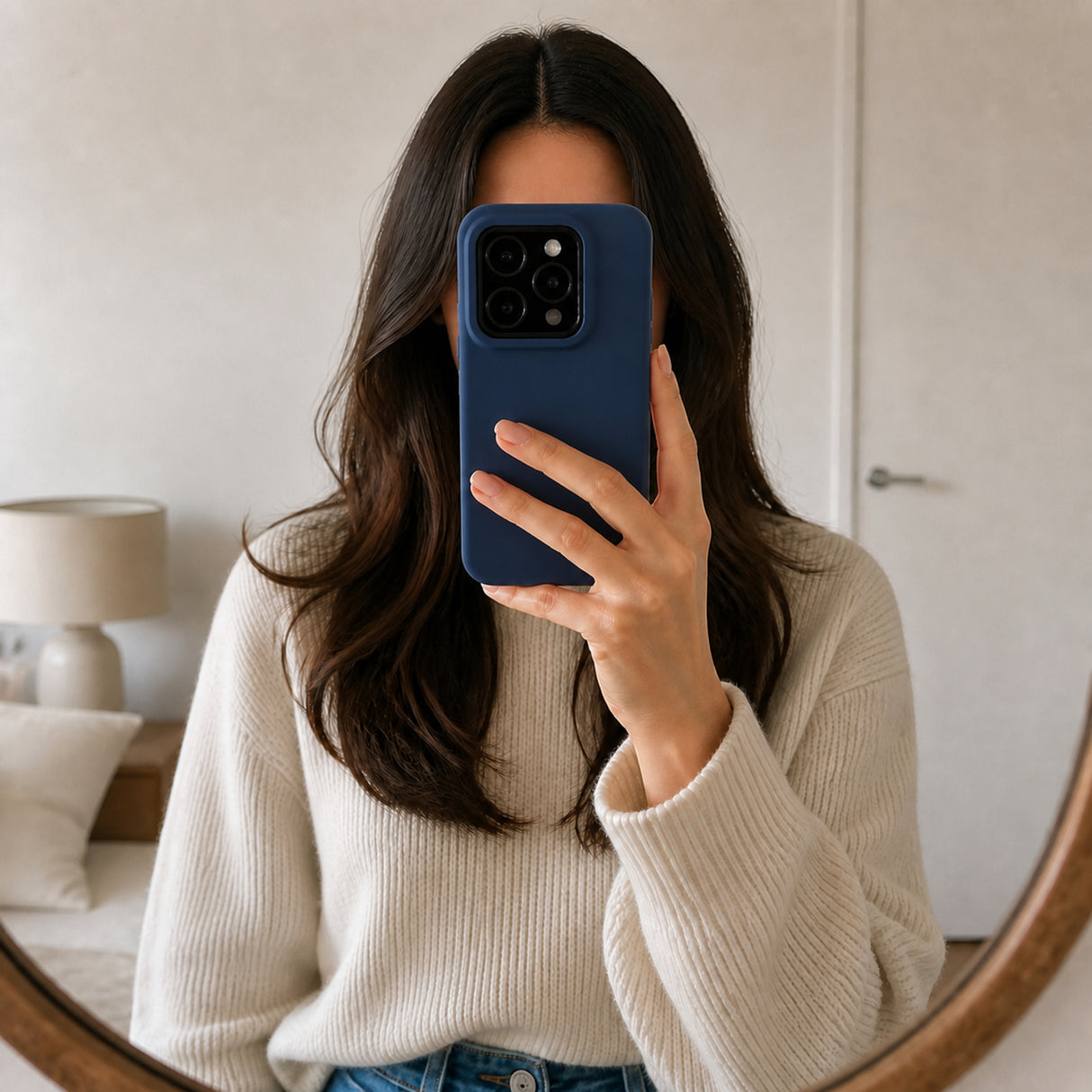 Xiaomi 15T Silicone Pro Silikon Hülle Marineblau – Detailansicht 6