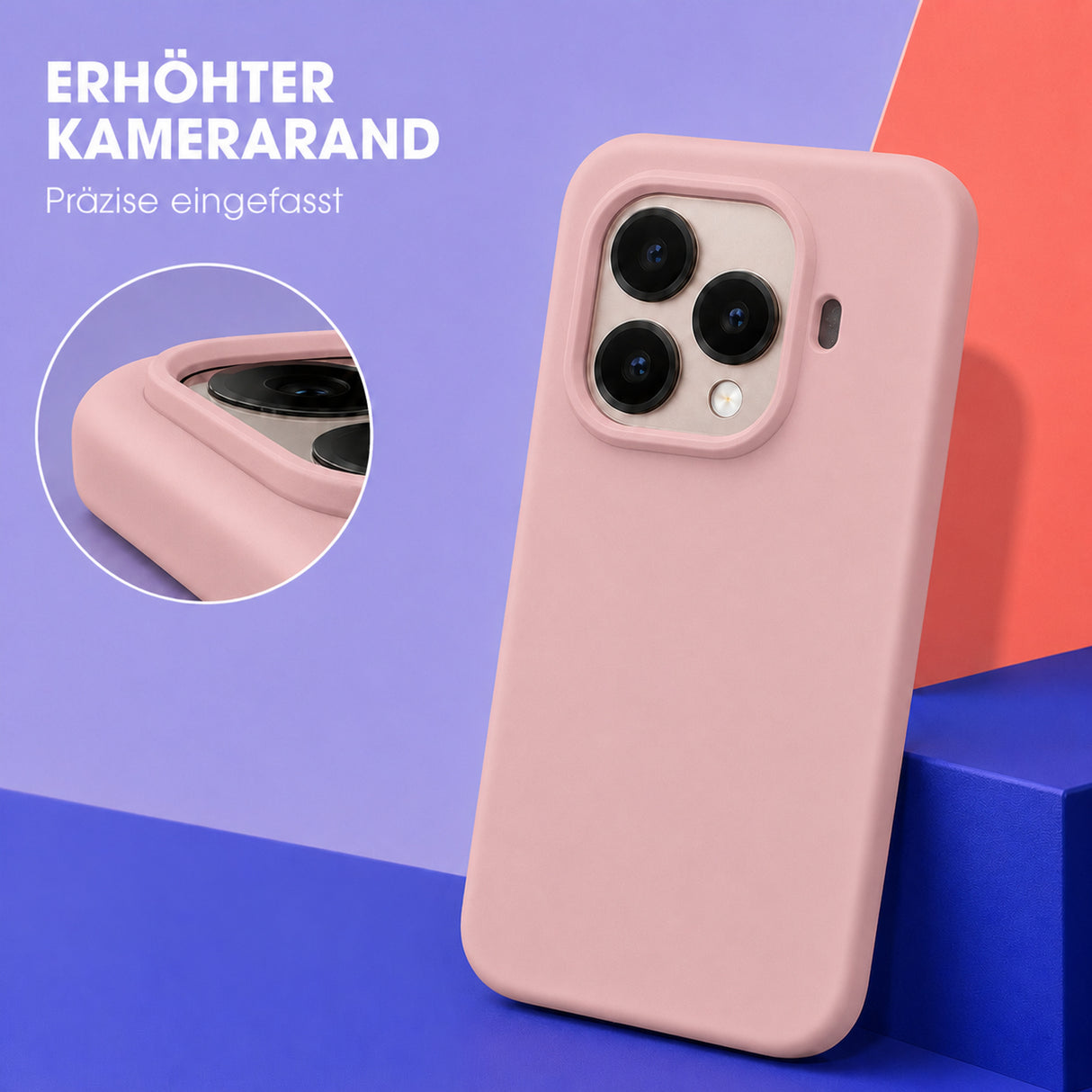 Xiaomi 15T Pro Silicone Pro Silikon Hülle Altrosa – Detailansicht 2