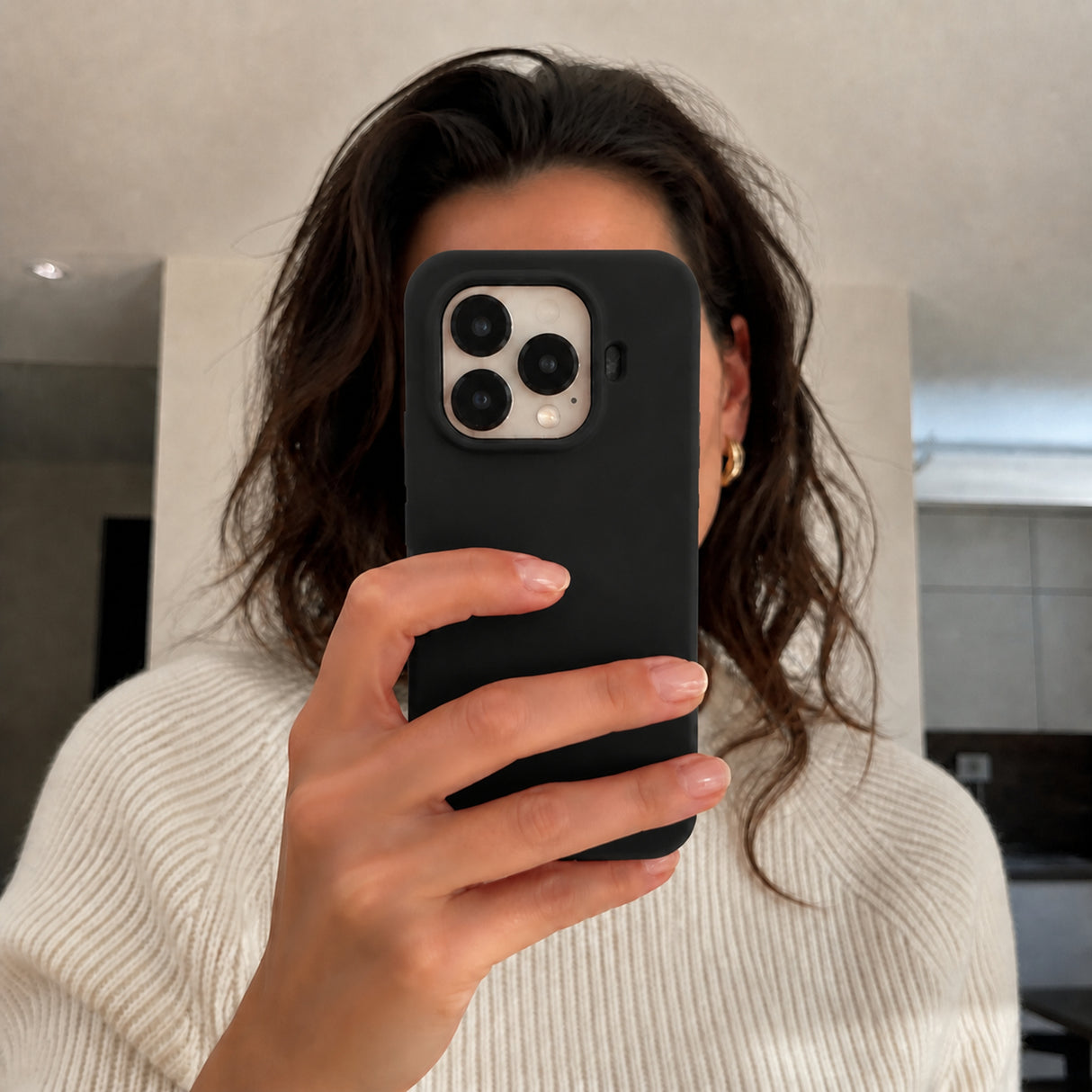 Xiaomi 15T Pro Silicone Pro Silikon Hülle Schwarz – Detailansicht 6
