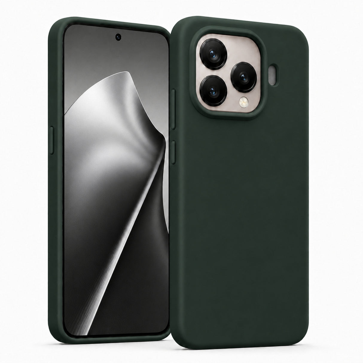 Xiaomi 15T Pro Silicone Pro Silikon Hülle in Tannengrün – Produktansicht