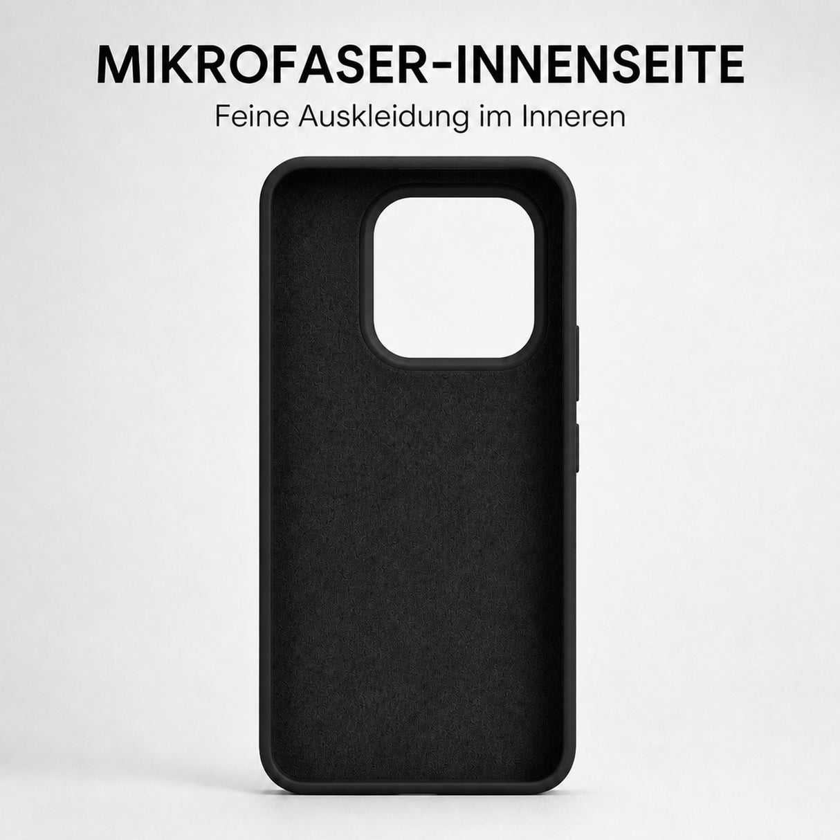 Xiaomi 15T Silicone Pro Silikon Hülle Schwarz – Detailansicht 4