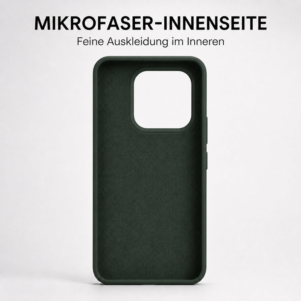 Xiaomi 15T Silicone Pro Silikon Hülle Tannengrün – Detailansicht 4
