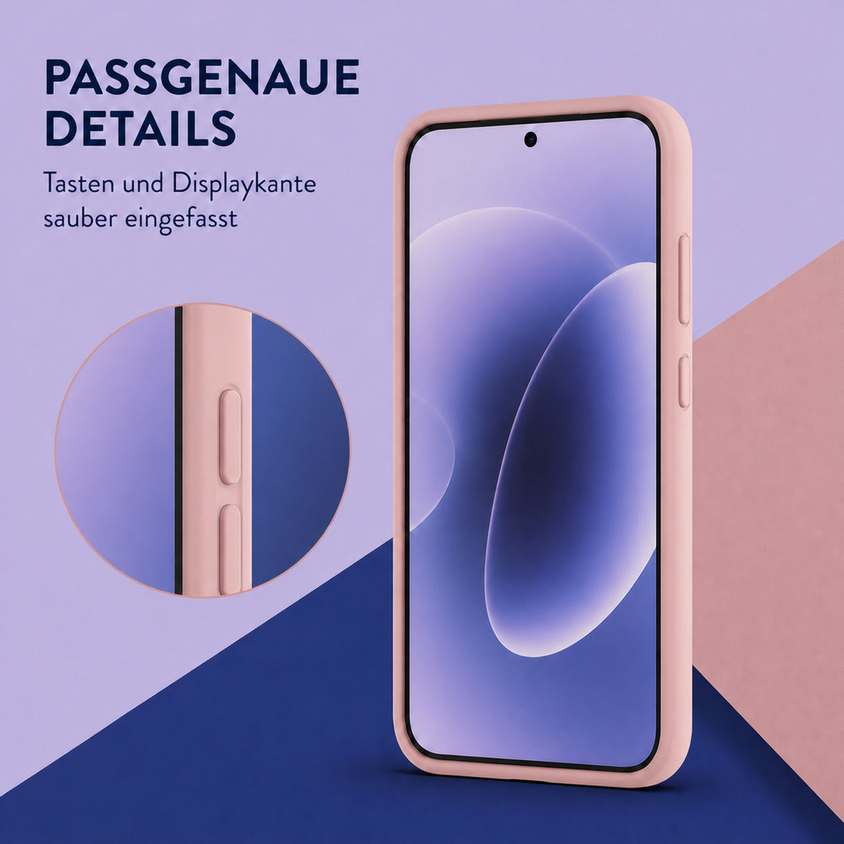 Xiaomi 17 Silicone Pro Silikon Hülle Altrosa – Detailansicht 3