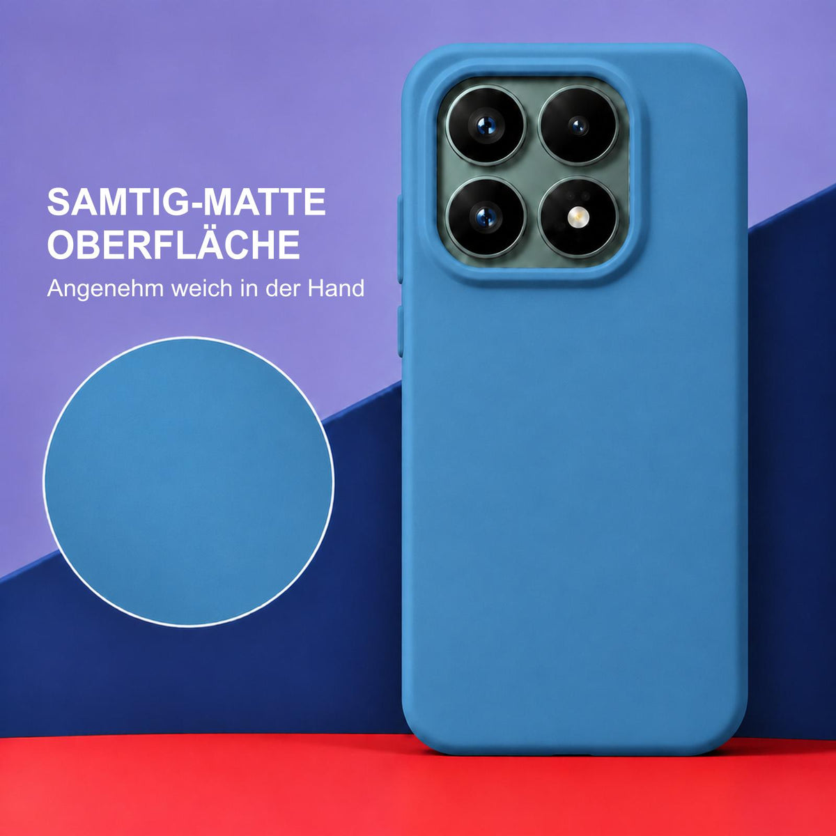 Xiaomi 17 Silicone Pro Silikon Hülle Marineblau – Detailansicht 1
