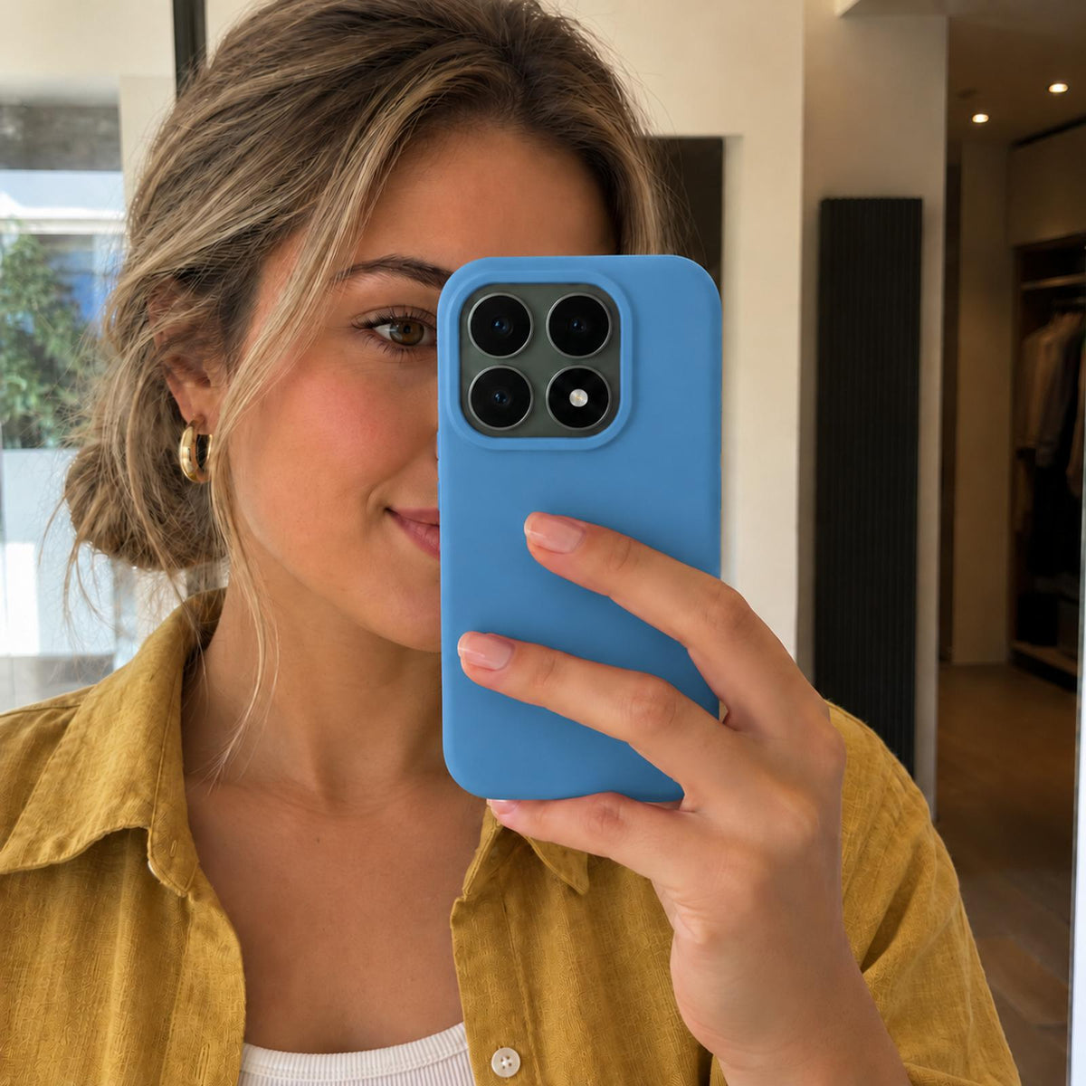 Xiaomi 17 Silicone Pro Silikon Hülle Marineblau – Detailansicht 6