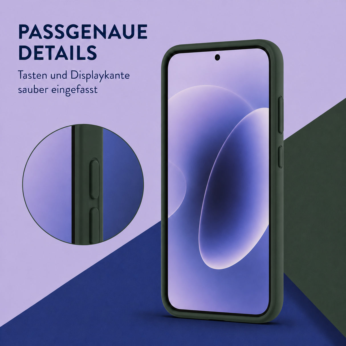 Xiaomi 17 Silicone Pro Silikon Hülle Tannengrün – Detailansicht 3