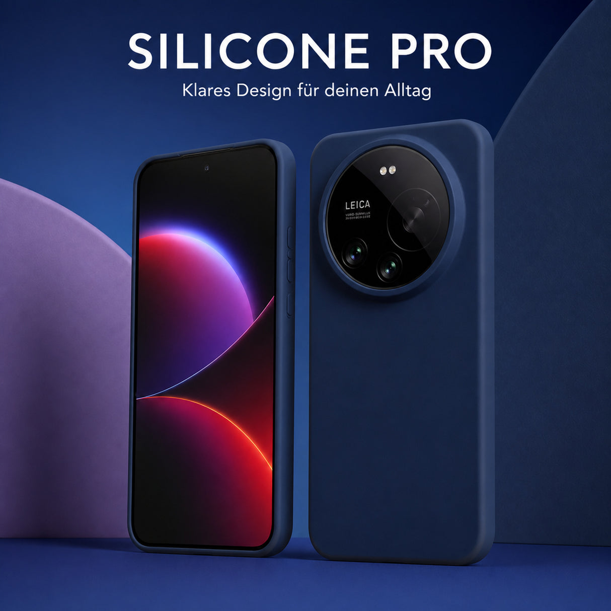Xiaomi 17 Ultra Silicone Pro Silikon Hülle Marineblau – Detailansicht 5