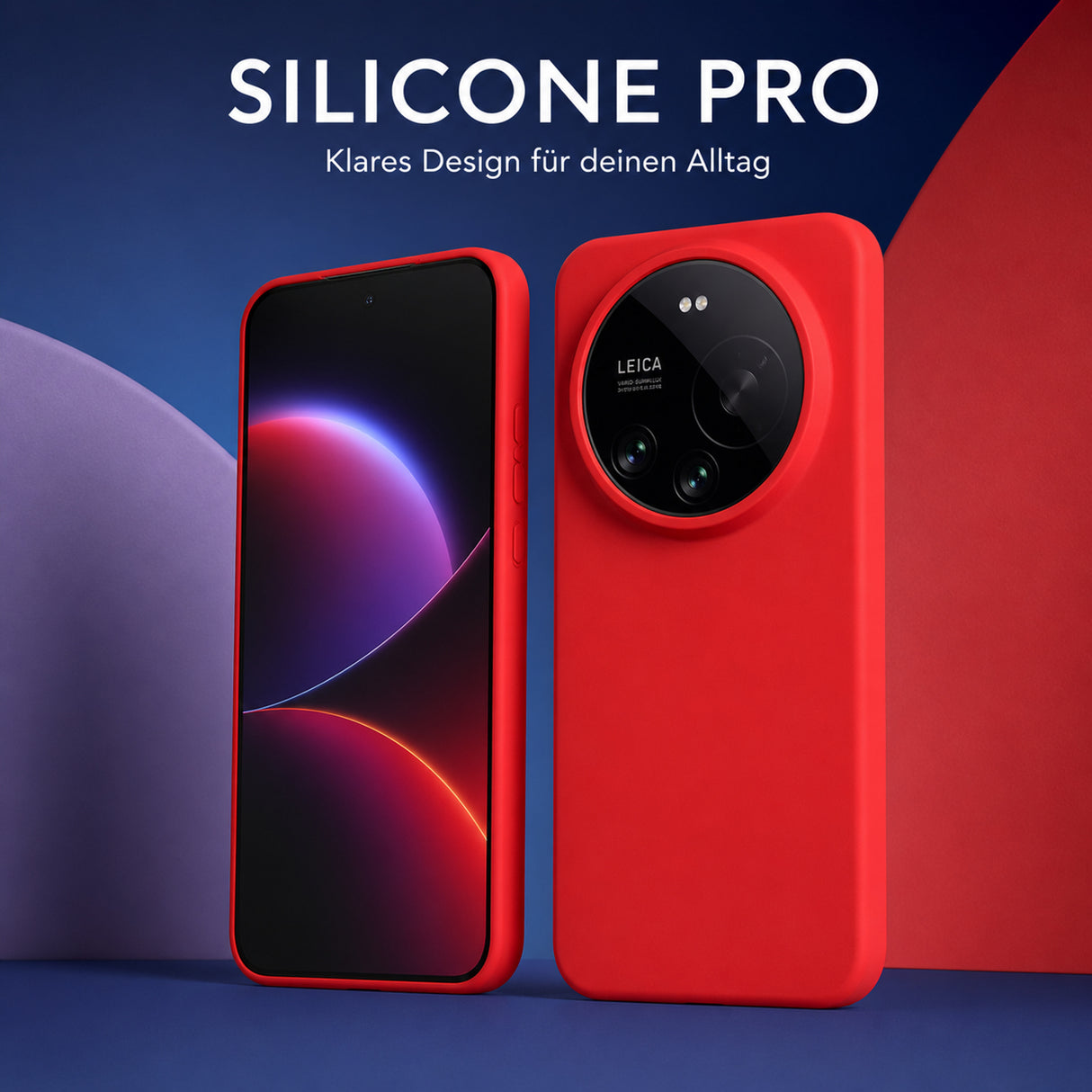 Xiaomi 17 Ultra Silicone Pro Silikon Hülle Rot – Detailansicht 5