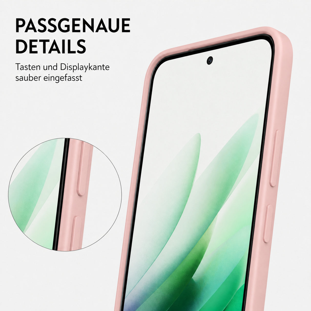 Xiaomi Redmi 15 4G / 5G Silicone Pro Silikon Hülle Altrosa – Detailansicht 3
