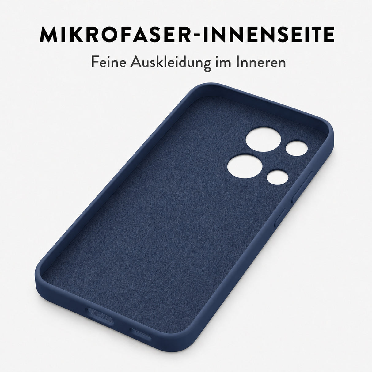 Xiaomi Redmi 15C Silicone Pro Silikon Hülle Marineblau – Detailansicht 4