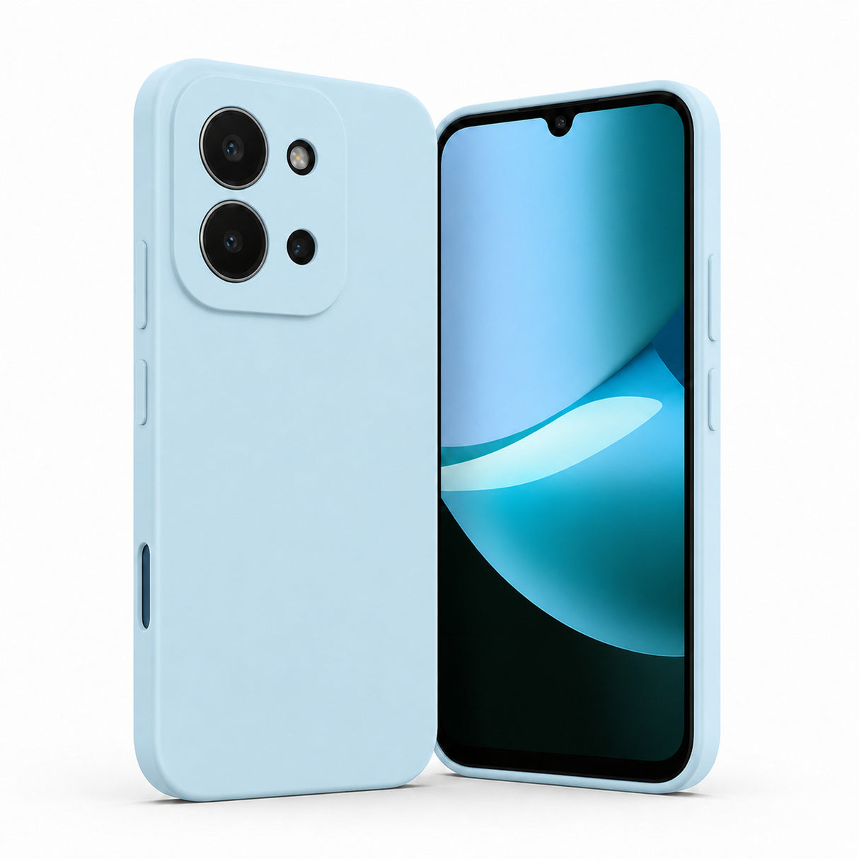 Xiaomi Redmi 15C Silicone Pro Silikon Hülle in Wolkenblau – Produktansicht