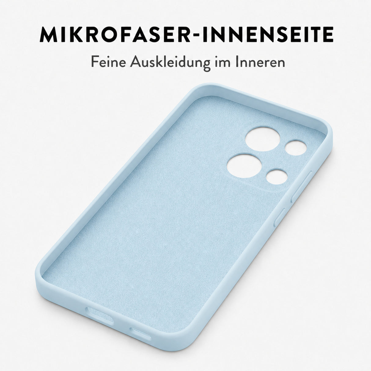Xiaomi Redmi 15C Silicone Pro Silikon Hülle Wolkenblau – Detailansicht 4
