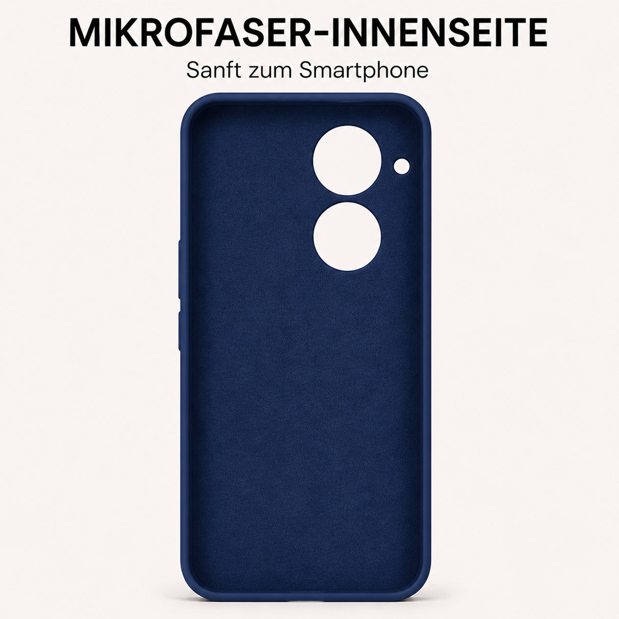 Xiaomi Redmi A5 Silicone Pro Silikon Hülle Marineblau – Detailansicht 4