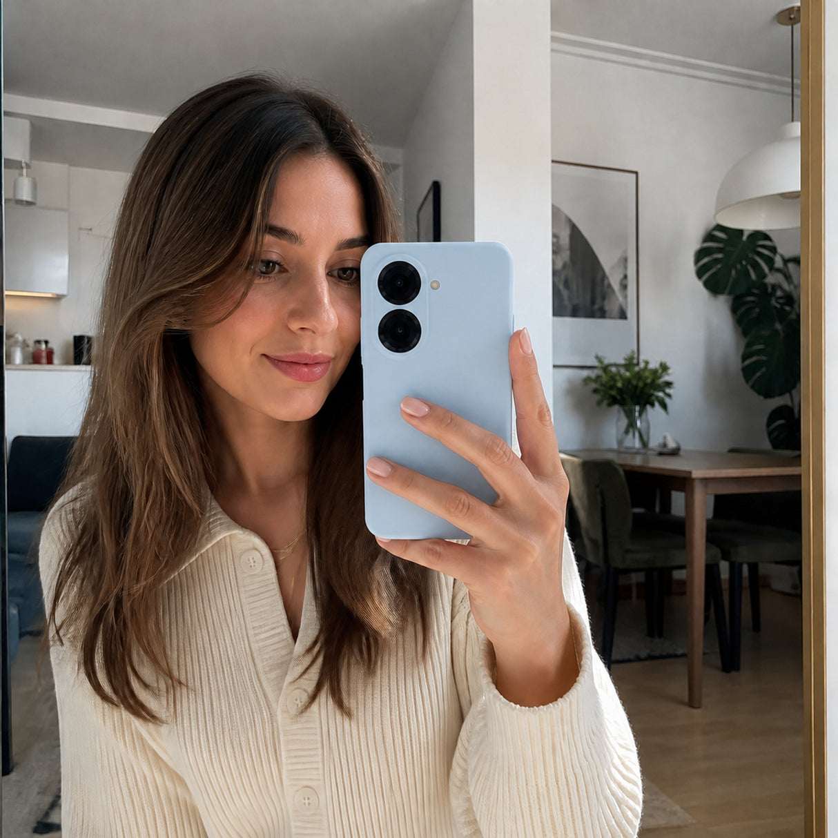 Xiaomi Redmi A5 Silicone Pro Silikon Hülle Wolkenblau – Detailansicht 6
