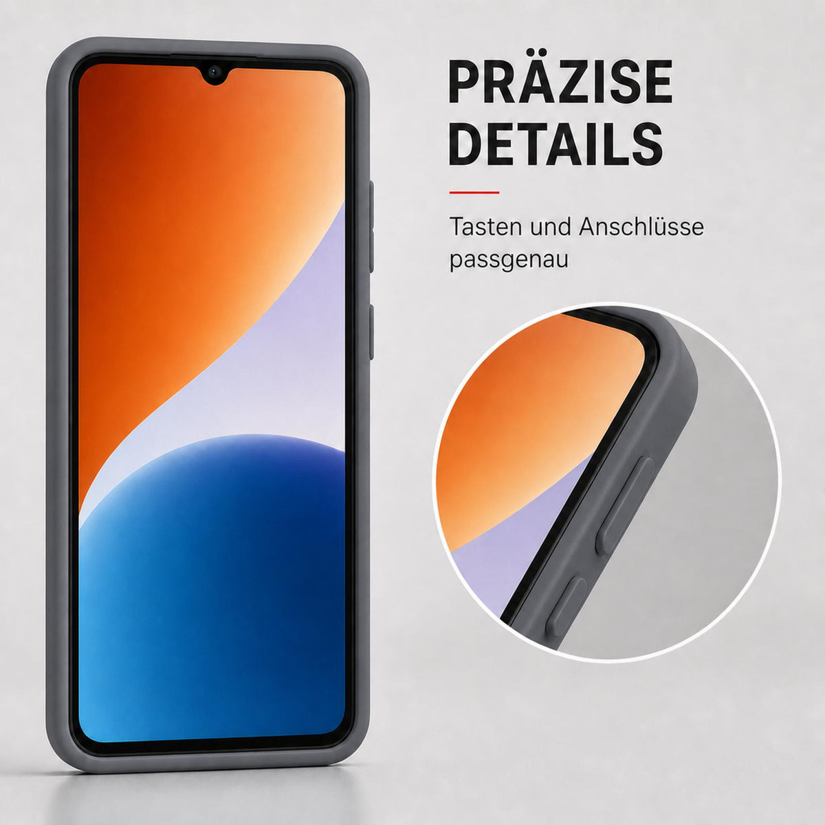 Xiaomi Redmi A7 Pro - Silikon Hülle Soft-Touch Anthrazit