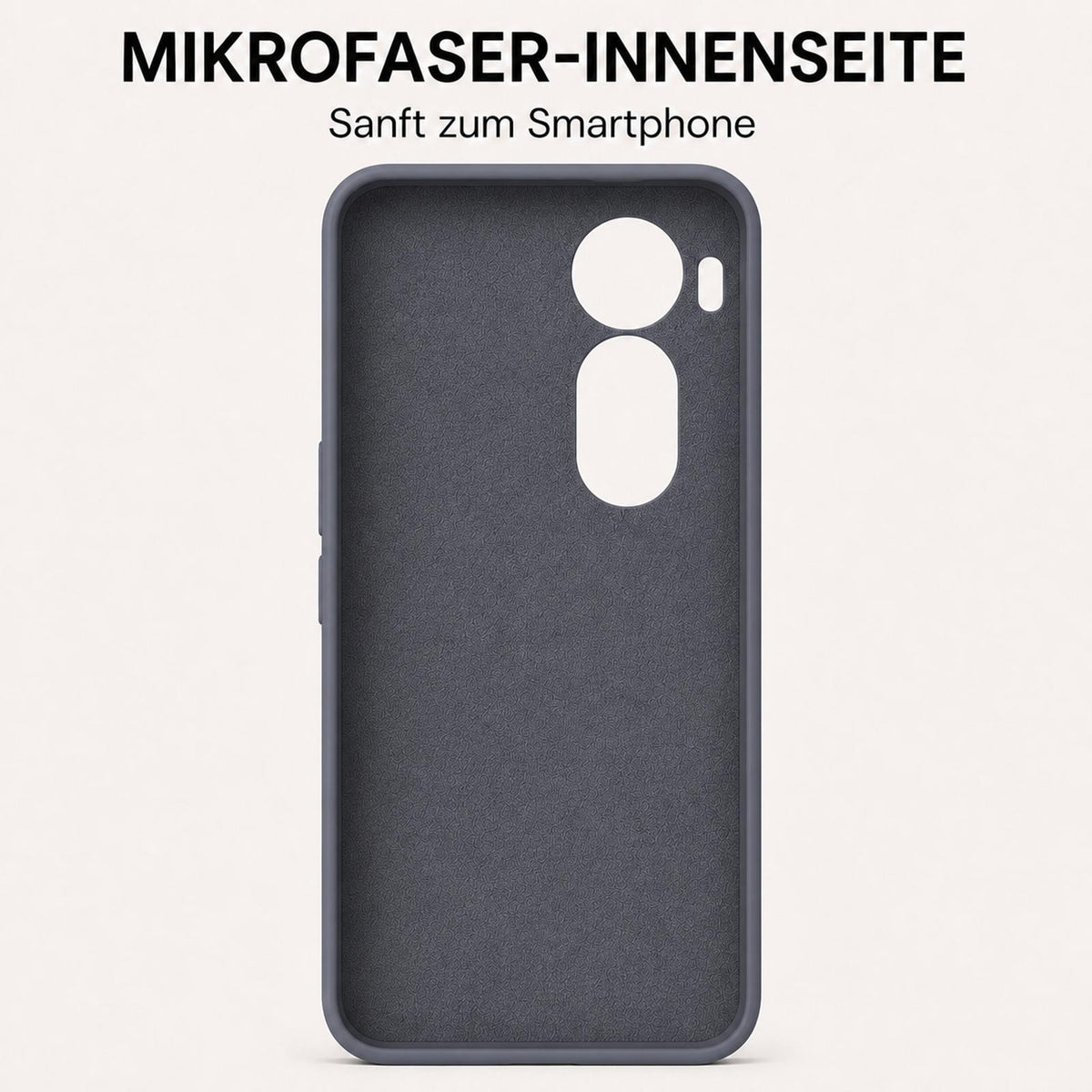 Xiaomi Redmi A7 Pro - Silikon Hülle Soft-Touch Anthrazit