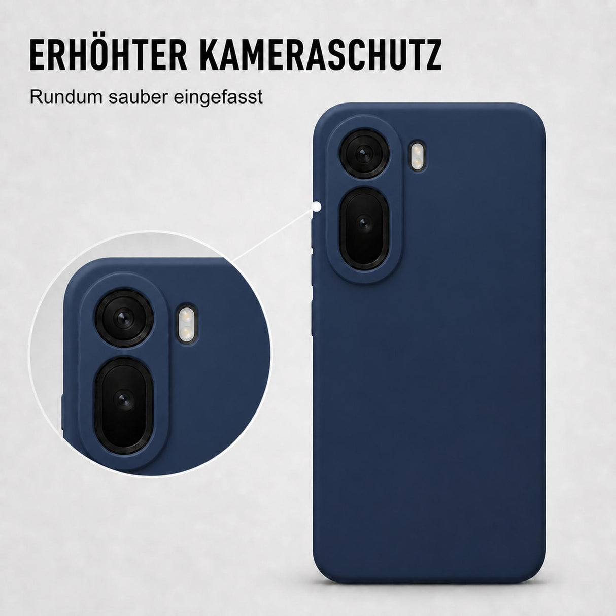 Xiaomi Redmi A7 Pro - Silikon Hülle Soft-Touch Marineblau