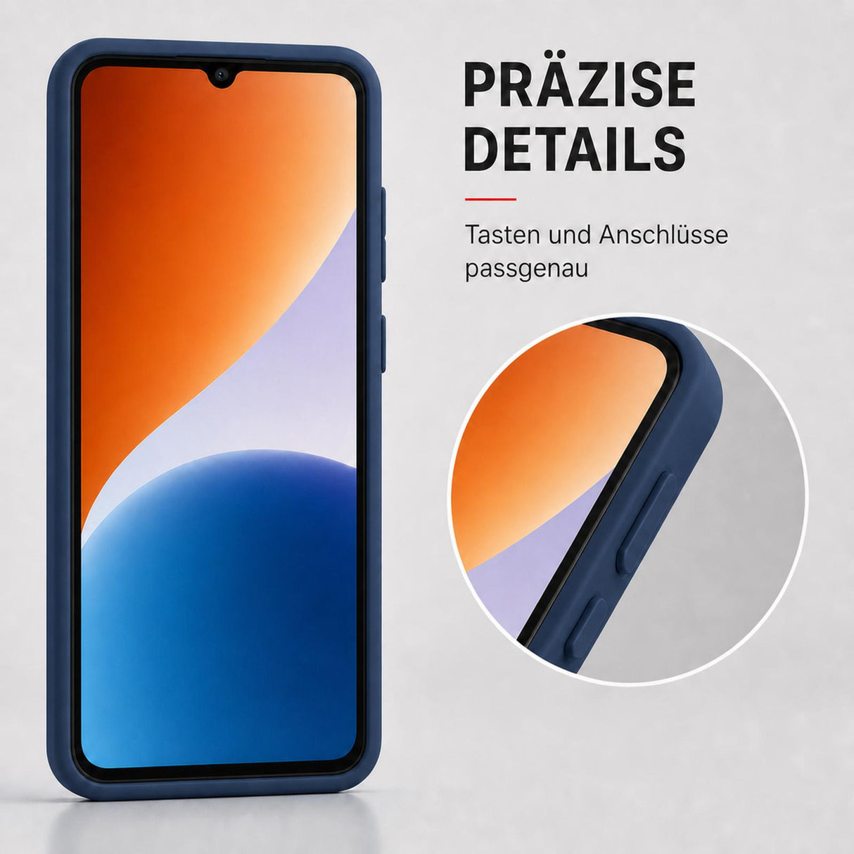 Xiaomi Redmi A7 Pro - Silikon Hülle Soft-Touch Marineblau