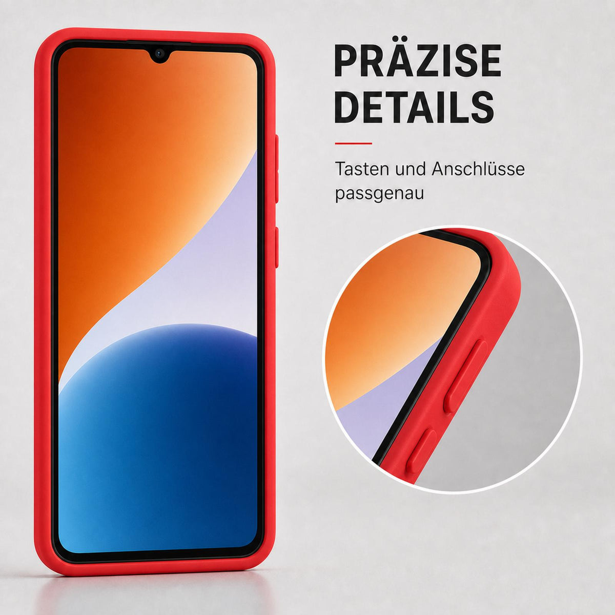 Xiaomi Redmi A7 Pro - Silikon Hülle Soft-Touch Rot