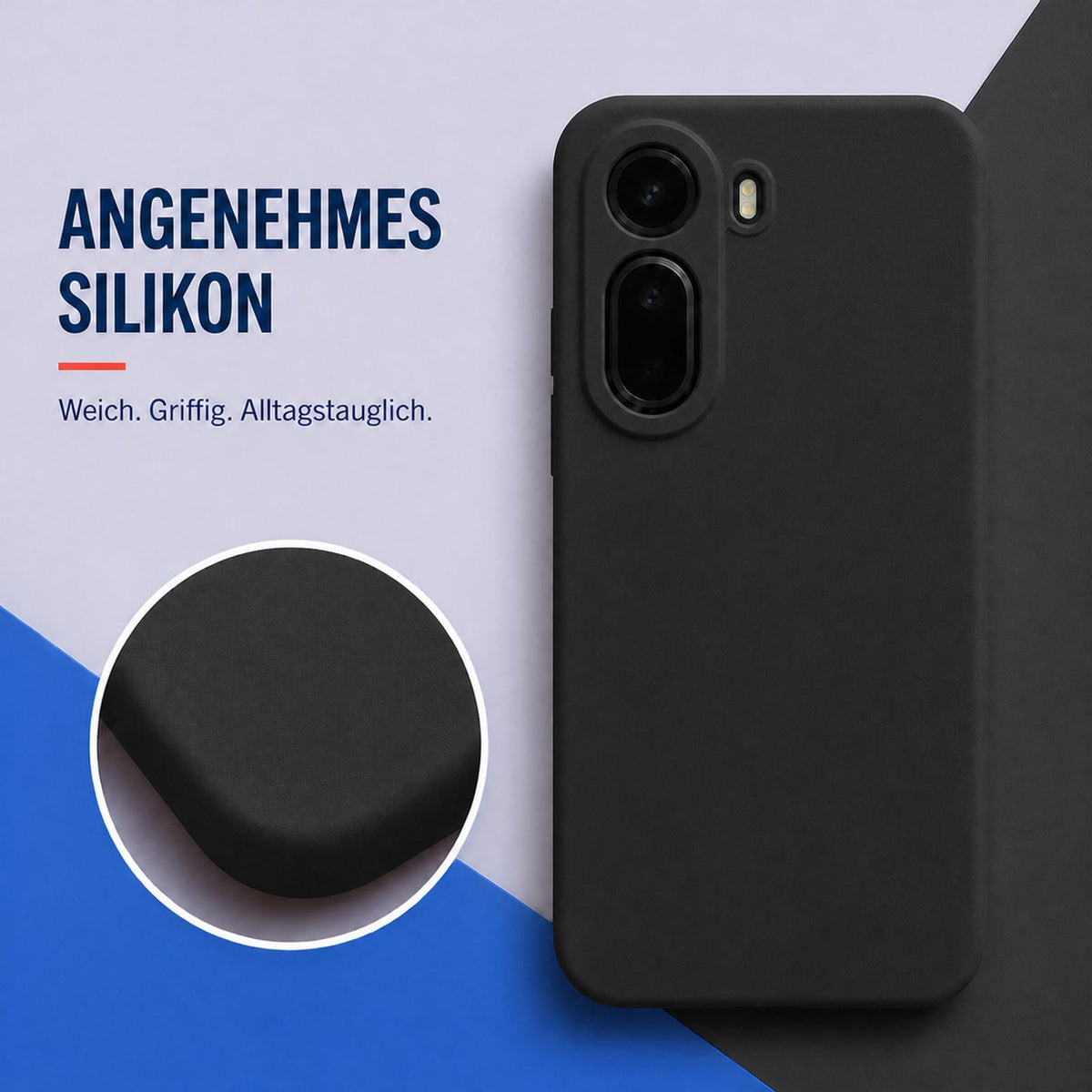 Xiaomi Redmi A7 Pro - Silikon Hülle Soft-Touch Schwarz