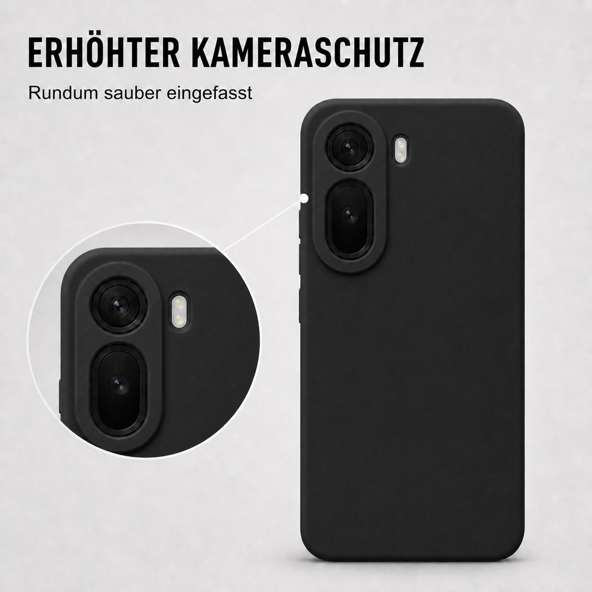 Xiaomi Redmi A7 Pro - Silikon Hülle Soft-Touch Schwarz