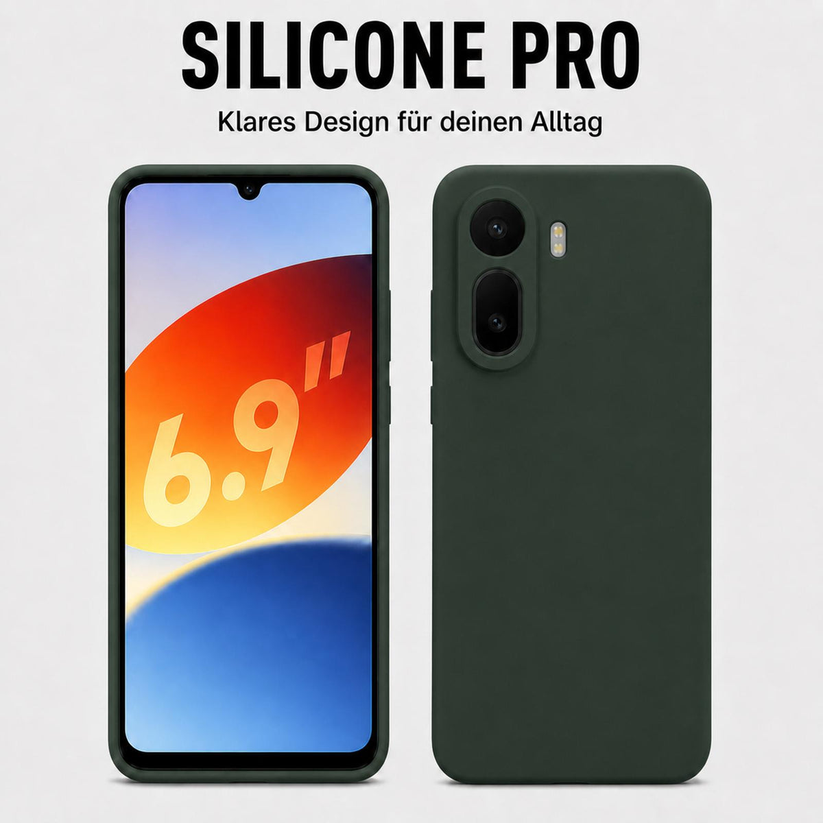 Xiaomi Redmi A7 Pro - Silikon Hülle Soft-Touch Tannengrün