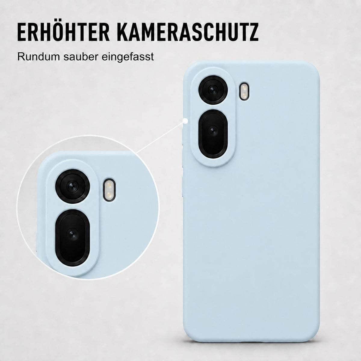 Xiaomi Redmi A7 Pro - Silikon Hülle Soft-Touch Wolkenblau