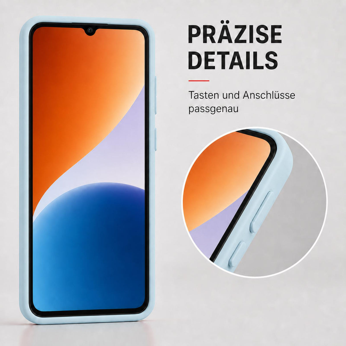 Xiaomi Redmi A7 Pro - Silikon Hülle Soft-Touch Wolkenblau